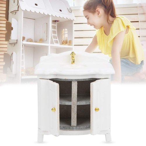 Glomora 1:12 Scale Basin Sink,Wash Basin Mini Micro Type Decoration Furniture Accessory for Dollhouse