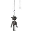 Hyamass 12 inch Antenna Robot Charm Pendant Ceiling Fan Danglers Fan Pulls Chain Extender with Ball Chain Connector
