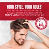 Ricky's Looks Mega Hold Styling Hair Gel for Curly, Frizzy, Straight, Wavy & Fine Hair - Flake Free, Strong Hold and Shine - For All Hair Types - Men & Women