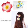Plumeria Flower Hair, 24PCS Hawaiian Foam Flower Hair Clips, Hawaii Hair Clips for Women, Wedding Party Beach Hair Decorations