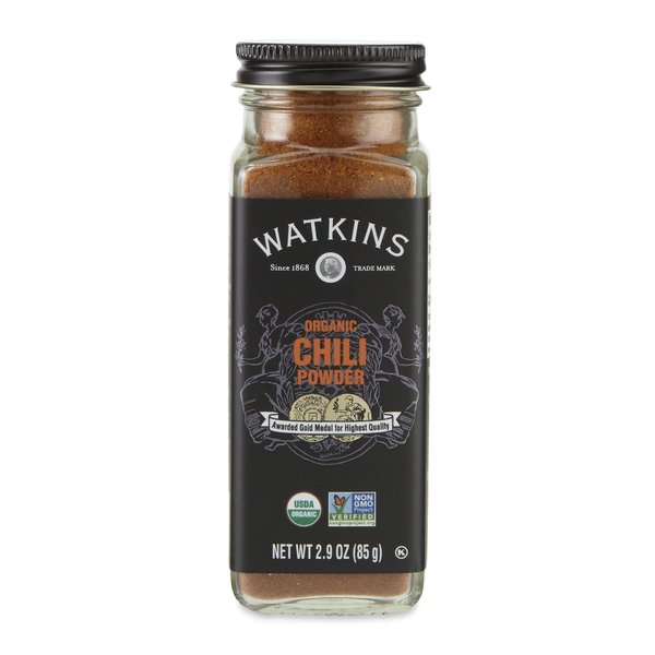 Watkins Gourmet Organic Spice Jar, Chili Powder, 2.9 Ounce Jar, 3 Count