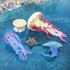 Fantarea Sea Marine Animal Model Ocean Creatures Sealife Toys Playsets 5 PCS Starfish Jellyfish Action Figure Toys for Boys Girls Kid Toddlers