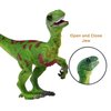 Gemini&Genius Velociraptor Dinosaur Toy for Kids, Velociraptor with Moveable Jaw and Hands, Detail Raptor Action Figure Toy Gift and Dinos World Collection Toy for Kids