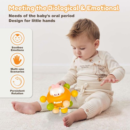 Baby Sensory Montessori Activity Toys, Teething Toys for 0-6 6-12 Months, Gifts for Newborn Infant Boys Girls 3 6 9 12 18 Months 1 One Year Old Toys,Toddler Learning Toys