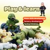 Entervending Army Men Action Figure - Small Soldiers Toys for Kids - 100 Pcs Army Soldier Toy Playset - Military Toys - Toy Army Men - Army Party Decorations - Bulk Toys