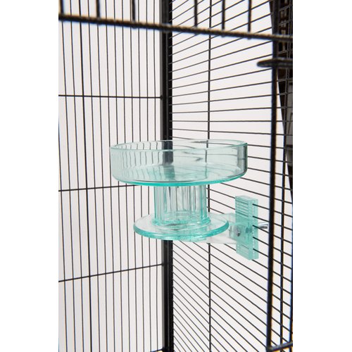 Lixit Quick Lock Bird Cage Bath for Lovebirds, Canaries, Finches, Parakeets, and Cockatiels and Other Small to Medium Feathered Friends (Pack of 1)
