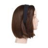Ayaoch Black 1 Inch Satin Hard Headband Solid Hair band for Women and Girls