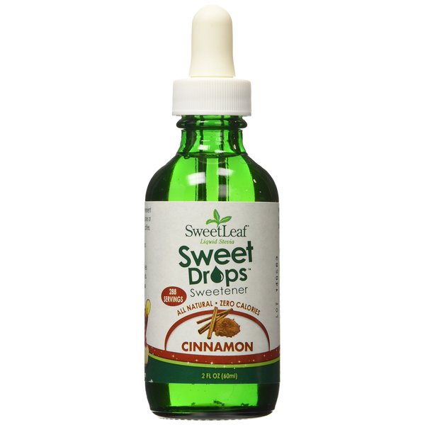 SweetLeaf Sweet Drops Cinnamon Liquid Stevia Sweetener - Cinnamon Stevia Liquid, Zero Calories, Zero Sugar, Non-GMO, Gluten-Free, Keto Friendly, Stevia Cinnamon Extract LIquid - 2 Fl Oz
