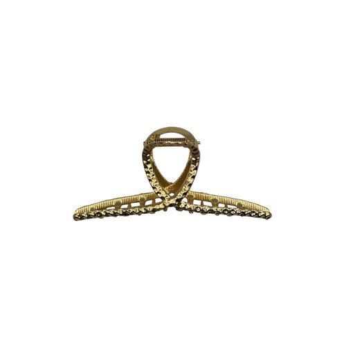 Generic Metal Hair Claw Clips| 4 Pack| Stylish and Trendy| Cute Hair Clips| All Occasions, Gold