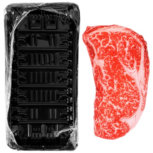 FRCOLOR Pet Steak Toy Pet Chew Toy Teether for Dogs Silent Squeaker Dog Toy Dog Steak Squeaky Dog Chew Bones Dog Chew Toys for Small Dogs Steaks Chew Toy for Dog Bite Pp Cotton Toothbrush