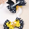 Bee Clip Cute Bows for Girls Polka Dot Bow Hair Clips Hairpins Yellow Hair Pins Grosgrain Bows Honey Bee Hair Bows Clips Alligator for Hair Barrettes Party Bow Decor 2PCS
