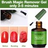 Heigble 6 Pack Gel Nail Polish Remover 15ml Gel Remover for Nails Within 3-5 Minutes Quickly and Easily Soak off Polish Remover