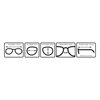 Boost Eyewear 6 Pack Reading Glasses, Traditional Black Frames, for Men and Women, with Comfort Spring Loaded Hinges, Black, 6 Pairs (+2.25)