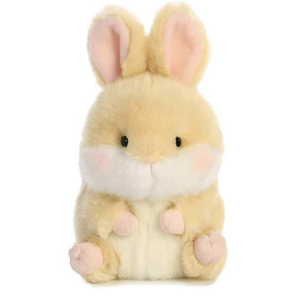 Aurora® Round Rolly Pet™ Lively Bunny™ Stuffed Animal - Adorable Companions - On-The-Go Fun - Brown 5 Inches