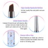 INENK Nail Art Clean Up Brushes,Nail Brushes for Cleaning Polish Mistakes on the Cuticles, Acetone Resistant Nail Brush, Fingernail Cleaning Brushes for Nail Art and Designs (2 Pcs Round&Angled)