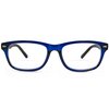 In Style Eyes Seymore Retro Bifocal Cheaters Reading Glasses - Full-Rimmed Classic Oval Acetate Frame - Non-Progressive Lens - Blue - 2.5x