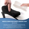 XIFUUXI Chair Armrest Pads, Widen & Thicken Ergonomic Chair Arm Pads with Memory Foam for Office Chairs, Gaming Chair - for Elbows and Forearms Pressure Relief (2 Pack)