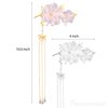 Framendino, 4 Pack Butterfly Tassel Hair Clips Flower Hair Clips Butterfly Pearl Hair Barrettes for Women