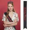 CAVETEE Princess Crown and Birthday Princess Sash, Birthday Tiara With Glitter Sash for Princess Party Decorations Happy Birthday Accessories Birthday Crown and Tiara for Women Girls (Red&Black)