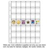 42-Pocket Coin Pages for Collectors, Standard 9-Hole Coin Collection Pages fit Most Binder, Coin Collecting Supplies, Coin Sleeves for Coin, Stamp, Badges etc (42 Pocket - 5 Sheets)