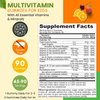 SHIFAA NUTRITION Halal Kids Multivitamin Gummies, 45-90 Days Supply, with All Essential Kids Vitamins. Toddler Vitamins with Vitamin C, D, Zinc, A, E, B6, B12, Biotin | Halal Gummy Vitamins for Kids