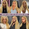 FNSD 20 Inch Honey Blonde Wig Human Hair #27 Color Straight Lace Front Wigs 13x4 Honey Blonde HD Lace Front Wig Human Hair 150 Density Glueless Straight Blonde Wigs Pre plucked With Baby Hair