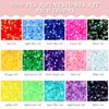 9000pcs Flatback Rhinestones, ZYNERY 15 Mixed Color Flat Back Gems Round Shape Crystals Rhinestones for Crafts Nail Face Art Shoes Diamond Painting with Storage Box/Tweezers/Drill Pen (4mm)