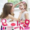 Pretend Makeup for Toddlers - BTEC Fake Makeup Set for Kids, Play Makeup Kit for Little Girls Age 2 3 4 5 6, Kids Makeup Kit for Girl with Princess Purse (24 Pack)
