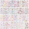 40 Sheets (About 425pcs) Temporary Tattoos, Waterproof Tattoos Cartoon Face Stickers for Girls Kids Birthday Party Favors Gifts