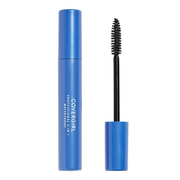 COVERGIRL, Professional 3-in-1 Waterproof Mascara, Very Black 225, (Packaging May Vary) Long Lasting Waterproof Mascara, 1 Count