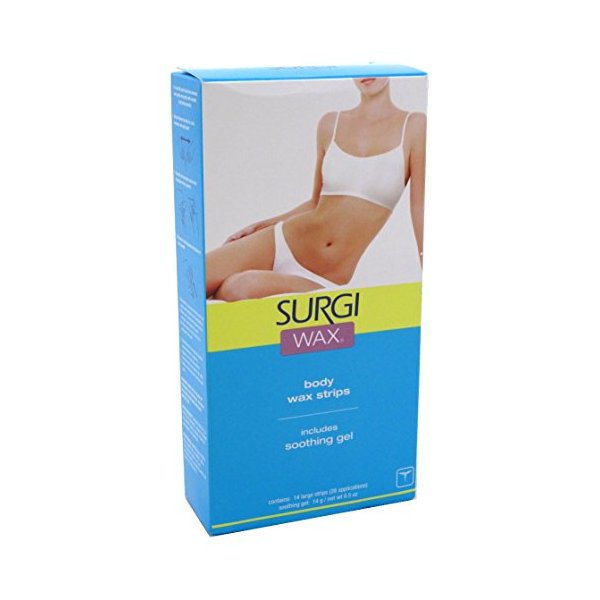 Surgi-wax Honey Wax Strips For Bikini, Body & Legs, 14 Double Sided Strips (Pack of 3)