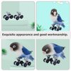 Ipetboom Bird Bird Parakeet Parrot Roller Skates Bird Tabletop Roller Birds IQ Training Puzzle for Macaw Conure Cockatiel Parakeet 1 Pair Bird Parakeet Parakeet