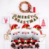 HADCKJA Santa Claus Balloons Christmas Balloons Cute Santa Claus Foil Balloons for Christmas-Themed Party Birthday Party Supplies Decorations Party Decorations Balloons Party Sets-3pcs