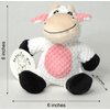 Glory To Dog Barnyard Cow Plush and Squeaker Small Dog Toy