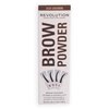 Revolution, Brow Powder Stamp & Stencil Kit, Brow Shaping Tool, Ash Brown, Includes Brow Stencils