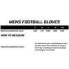 Eternity Gears Jester Football Gloves - Tacky Grip Skin Tight Football Gloves - Pro Elite Super Sticky Receiver Football Gloves -Adult & Youth Sizes (Youth - M/L)