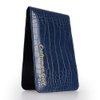 CRAFTSMAN GOLF Crocodile Pattern Golf Scorecard Holder and Yardage Book Cover Case Protector (Blue)