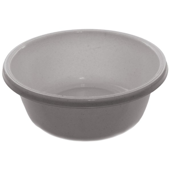 Ybm Home Round Plastic Wash Basin (1147 9.75", White with Dots)