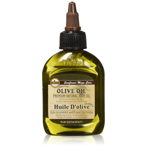 Difeel Premium Natural Hair Oil - Olive Oil 2.5 ounce