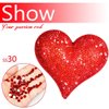 qiipii 400pcs SS30 Crystal Red Nail Rhinestones Bulk Red Nail Art 6mm Flatback Round Glass Gems Beads Stones Diamonds Siam Red Nail Charms Glue Fix for Eye Makeup Nail Jewels Crafts Clothes Shoes DIY