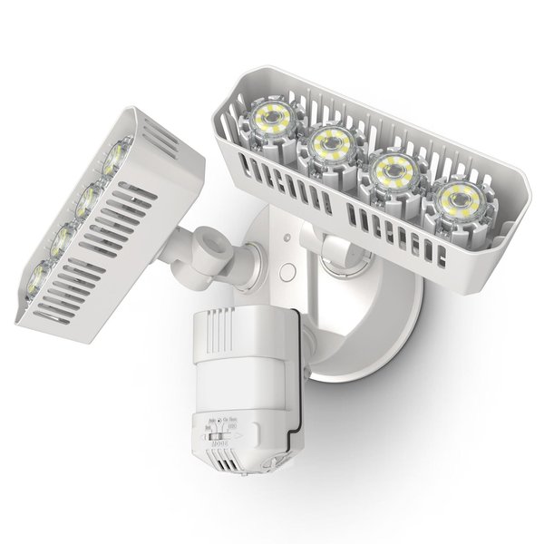SANSI 36W LED Motion Sensor Outdoor Lights,Hardwired Security Light Motion Activated,Flood Lights Dusk to Dawn 3600LM,Motion Detection Lights,Super Bright for Yard,Garage,350W Equiv 5000K IP65,White