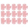 Haosie 15PCS Hot Roller Clips, Curler Claw Clip for Girls Women, Hair Roller Clips Fixing Clamp, Holding Section Claw Hairdressing Tool, Hair Rollers for Long Medium Hair(Pink)