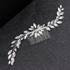 CASOLVX Bride Crystal Wedding Hair Comb Silver Bridal Hair Vine Rhinestone Hair Accessories for Women Bridal and Bridesmaid
