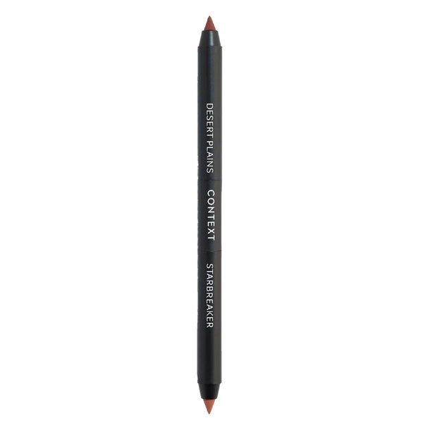 CONTEXT SKIN Dual Lip Pencil for Precision Lip Liner Application | Creamy Formula for Gorgeous Lips | Blendable Dual-Ended Design in Desert Plains & Starbreaker | Cruelty-Free Makeup | 2 x 0.5g