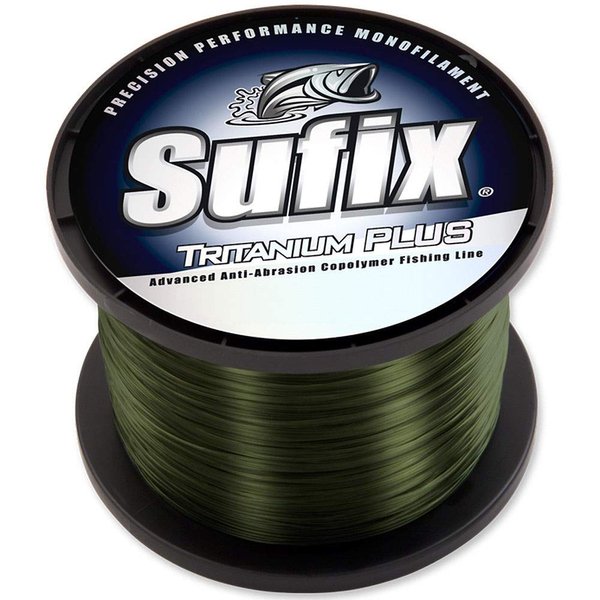 Sufix Tritanium Plus 1/4-Pound Spool Size Fishing Line (Dark Green, 17-Pound)