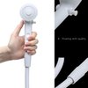 RV Shower Faucet w/Showerhead and Hose - Outdoor Non-Metallic Shower Parts On-Off Handheld Shower Head Valve Diverter Replacements for RVs, Fifth Wheels, Motorhomes,Travel Trailers,Campers - White