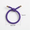 Elastic Hair Ties Elastics,Stretch Rubber Bands,Pack of 12,Women Elastic Knotted Hair Rope Ponytail Holders for Women Girls(Purple)
