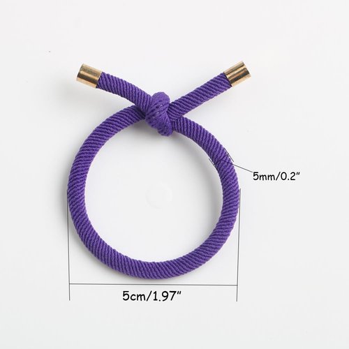 Elastic Hair Ties Elastics,Stretch Rubber Bands,Pack of 12,Women Elastic Knotted Hair Rope Ponytail Holders for Women Girls(Purple)