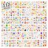 Partywind 1050 Styles (112 PCS) Easter Temporary Tattoos for Kids Basket Stuffers, Easter Boys Girls Party Supplies Favors, Easter Egg Hunt Games Prizes Goodie Bag Fillers for Toddlers Toys