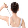 HEYSONG Bamboo Back Scratcher for Easy to Reach Itch Point Self-Therapeutic Telescoping Office Daily Body Scratcher IF0007